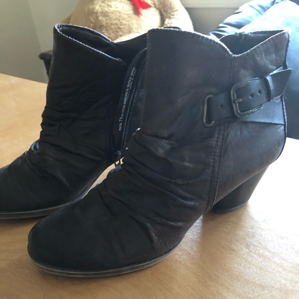Brown booties